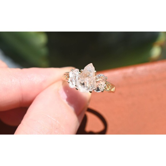 COPY - 14k gold natural gemstone ring size 3 4 5 6 7 8 9 10 11 12 Avello… - Picture 3 of 4